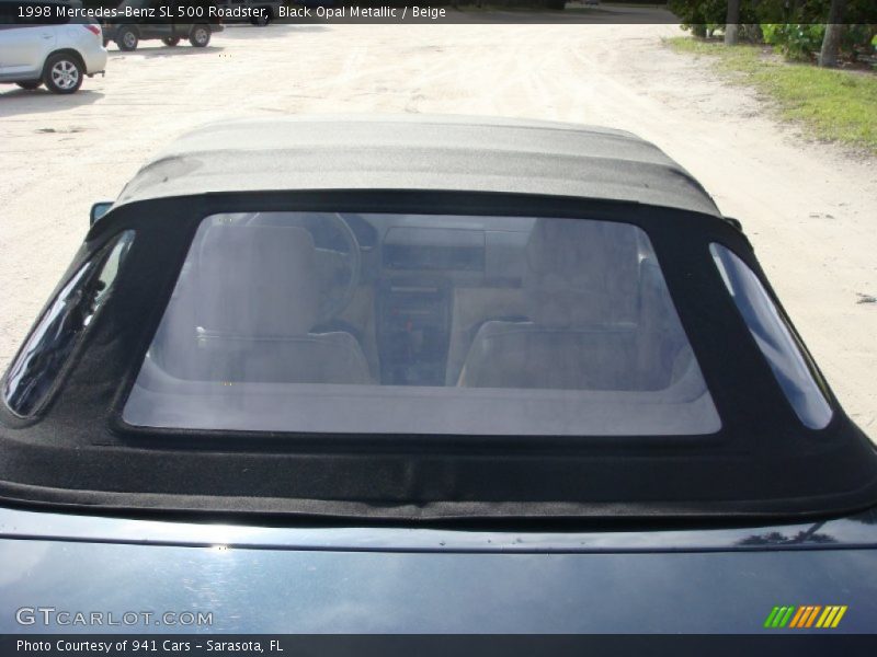 Black Opal Metallic / Beige 1998 Mercedes-Benz SL 500 Roadster
