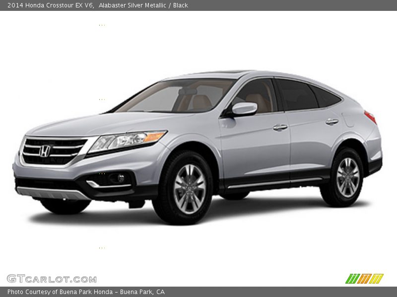 Alabaster Silver Metallic / Black 2014 Honda Crosstour EX V6