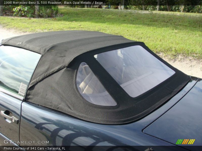 Black Opal Metallic / Beige 1998 Mercedes-Benz SL 500 Roadster