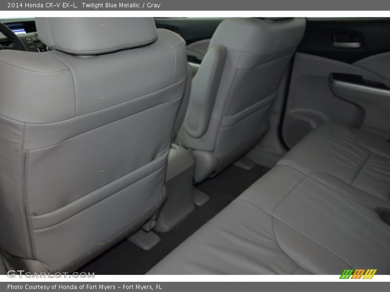 Twilight Blue Metallic / Gray 2014 Honda CR-V EX-L