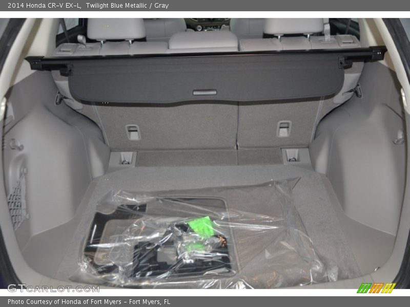 Twilight Blue Metallic / Gray 2014 Honda CR-V EX-L