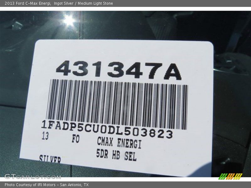 Ingot Silver / Medium Light Stone 2013 Ford C-Max Energi