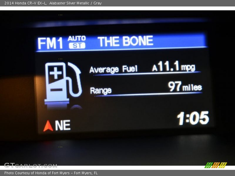 Alabaster Silver Metallic / Gray 2014 Honda CR-V EX-L