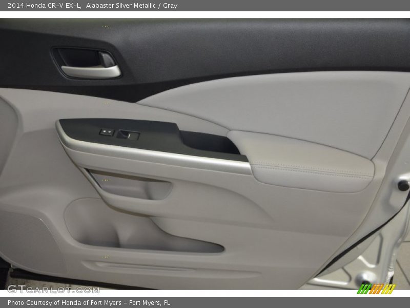 Alabaster Silver Metallic / Gray 2014 Honda CR-V EX-L