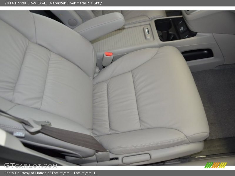 Alabaster Silver Metallic / Gray 2014 Honda CR-V EX-L