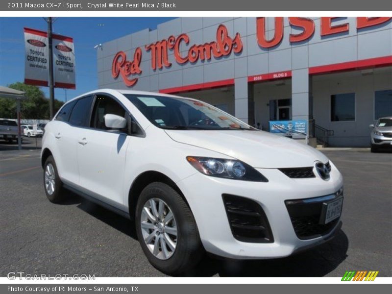 Crystal White Pearl Mica / Black 2011 Mazda CX-7 i Sport