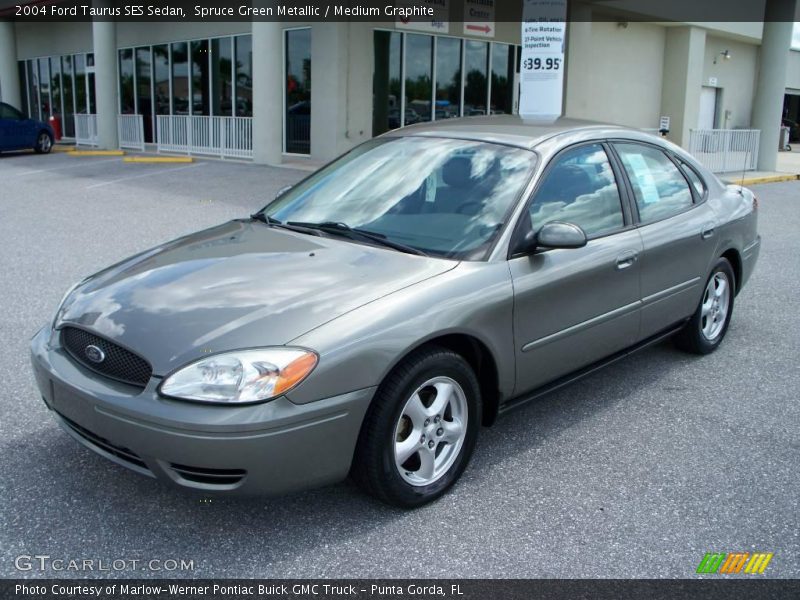 Spruce Green Metallic / Medium Graphite 2004 Ford Taurus SES Sedan