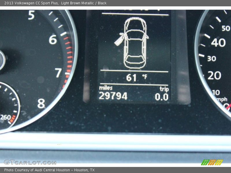 Light Brown Metallic / Black 2013 Volkswagen CC Sport Plus