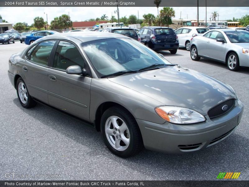 Spruce Green Metallic / Medium Graphite 2004 Ford Taurus SES Sedan