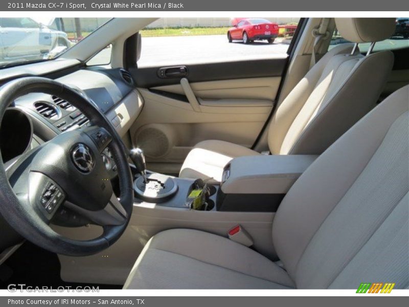Crystal White Pearl Mica / Black 2011 Mazda CX-7 i Sport