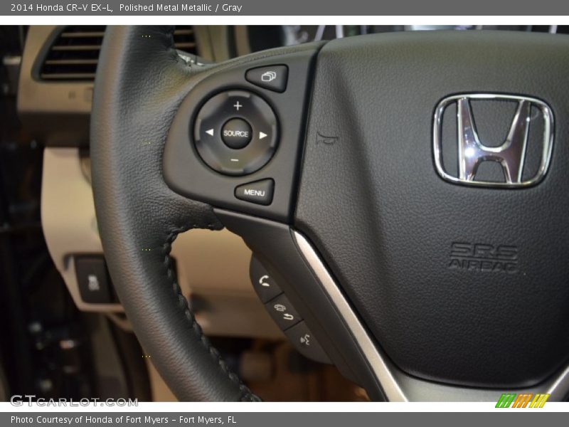 Polished Metal Metallic / Gray 2014 Honda CR-V EX-L