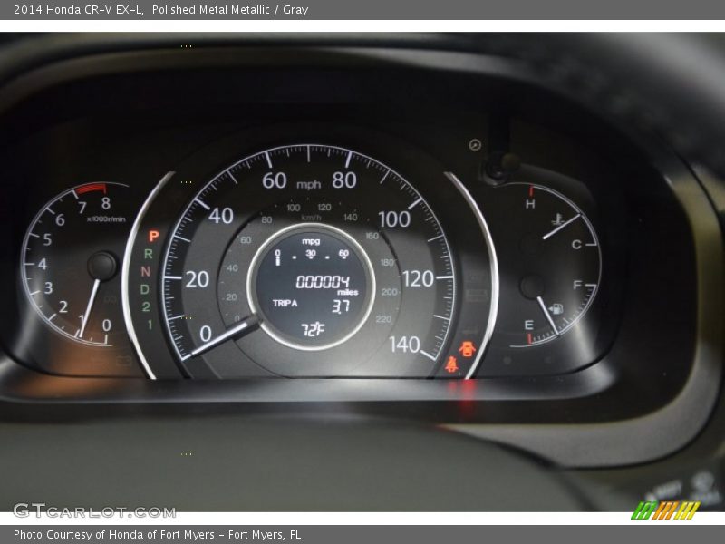 Polished Metal Metallic / Gray 2014 Honda CR-V EX-L