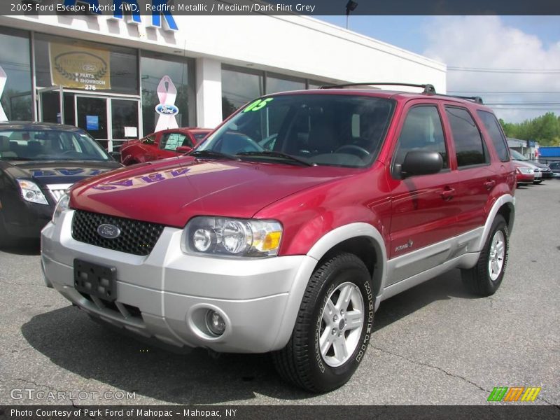 Redfire Metallic / Medium/Dark Flint Grey 2005 Ford Escape Hybrid 4WD