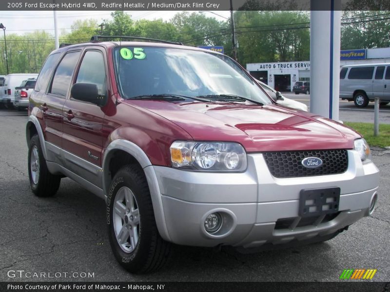Redfire Metallic / Medium/Dark Flint Grey 2005 Ford Escape Hybrid 4WD