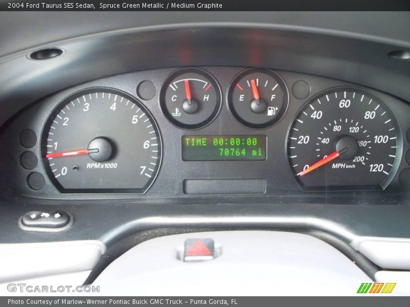 Spruce Green Metallic / Medium Graphite 2004 Ford Taurus SES Sedan