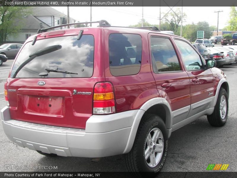 Redfire Metallic / Medium/Dark Flint Grey 2005 Ford Escape Hybrid 4WD