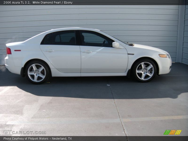 White Diamond Pearl / Ebony 2006 Acura TL 3.2