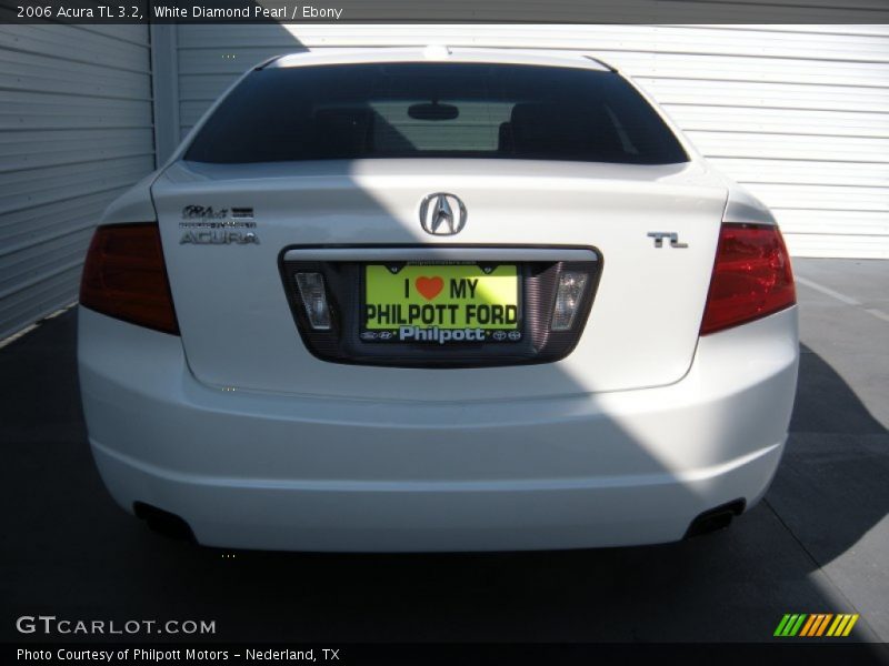 White Diamond Pearl / Ebony 2006 Acura TL 3.2