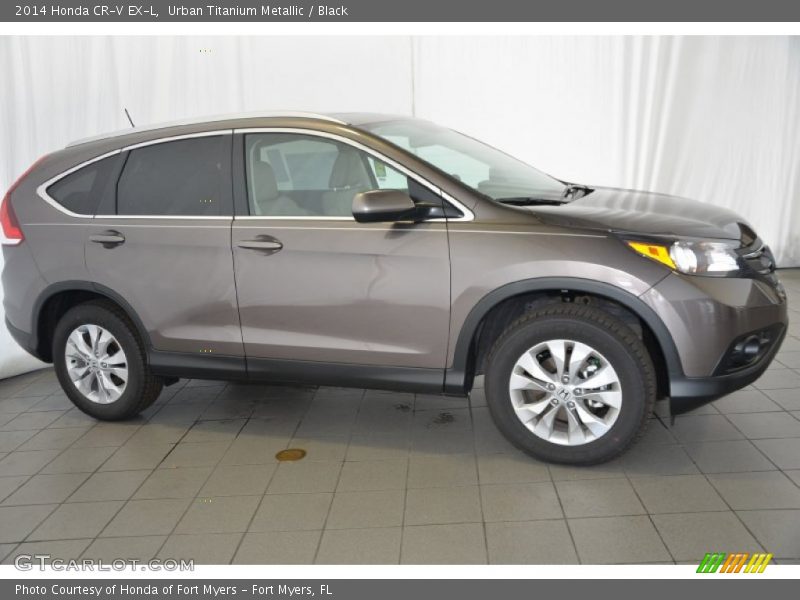 Urban Titanium Metallic / Black 2014 Honda CR-V EX-L