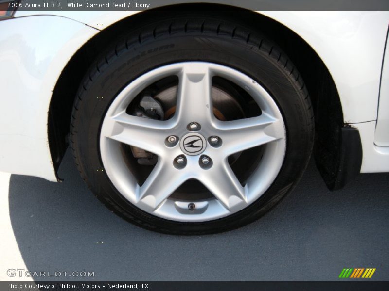 White Diamond Pearl / Ebony 2006 Acura TL 3.2