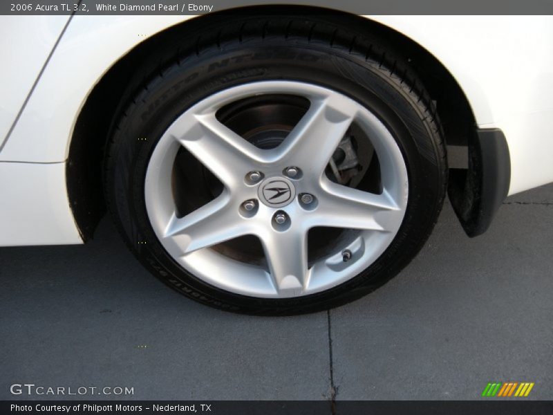 White Diamond Pearl / Ebony 2006 Acura TL 3.2