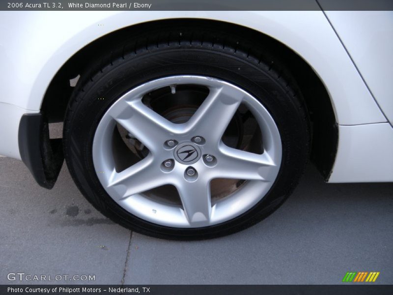 White Diamond Pearl / Ebony 2006 Acura TL 3.2