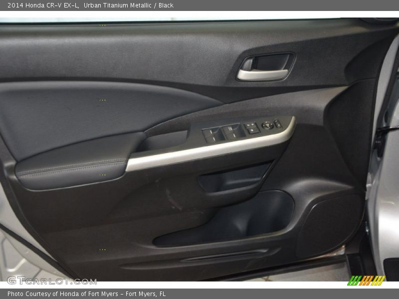 Urban Titanium Metallic / Black 2014 Honda CR-V EX-L