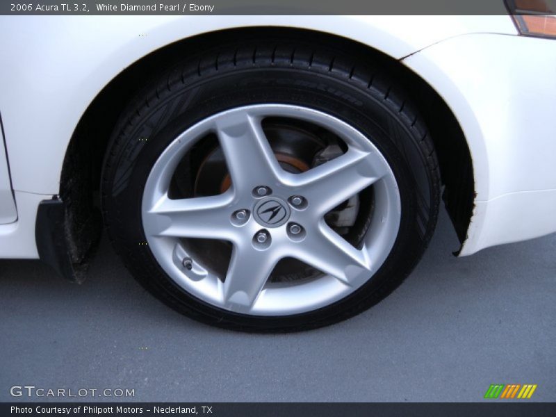 White Diamond Pearl / Ebony 2006 Acura TL 3.2