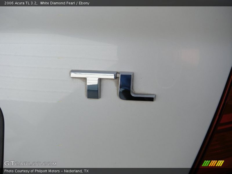 White Diamond Pearl / Ebony 2006 Acura TL 3.2