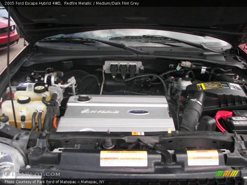 Redfire Metallic / Medium/Dark Flint Grey 2005 Ford Escape Hybrid 4WD
