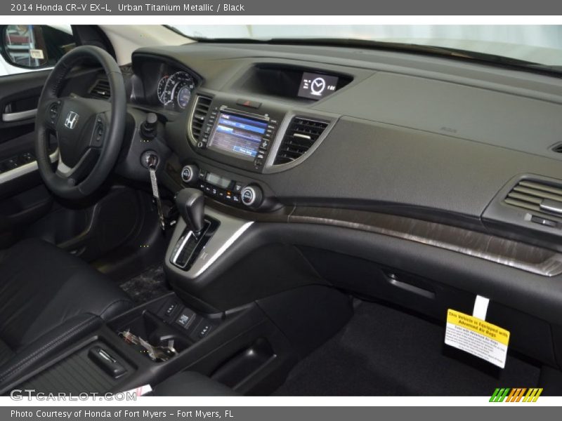 Urban Titanium Metallic / Black 2014 Honda CR-V EX-L