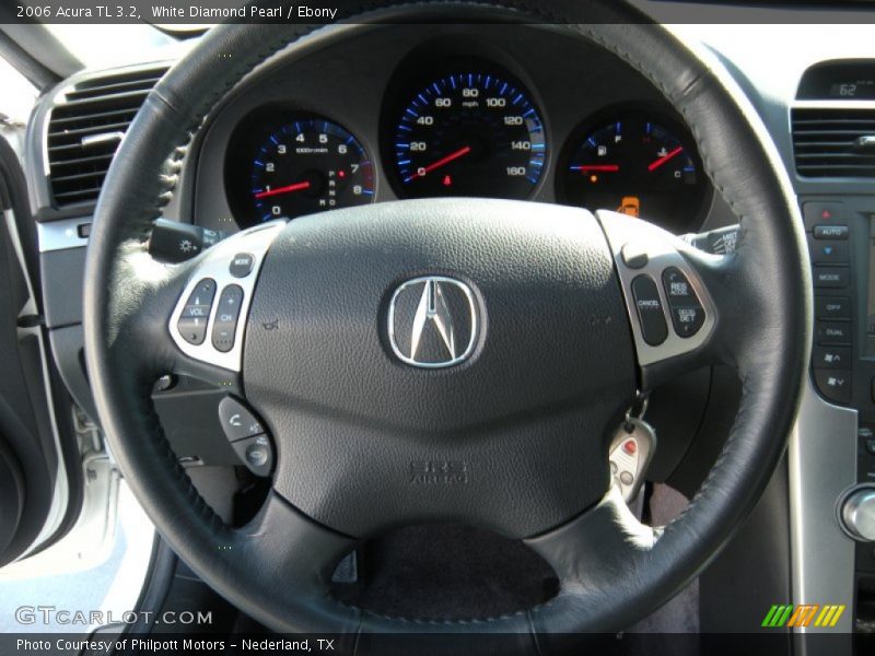 White Diamond Pearl / Ebony 2006 Acura TL 3.2