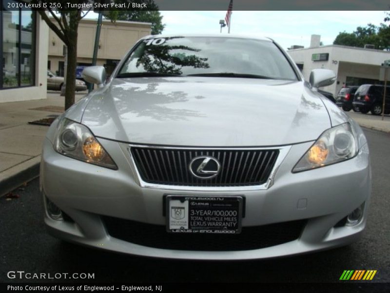 Tungsten Silver Pearl / Black 2010 Lexus IS 250
