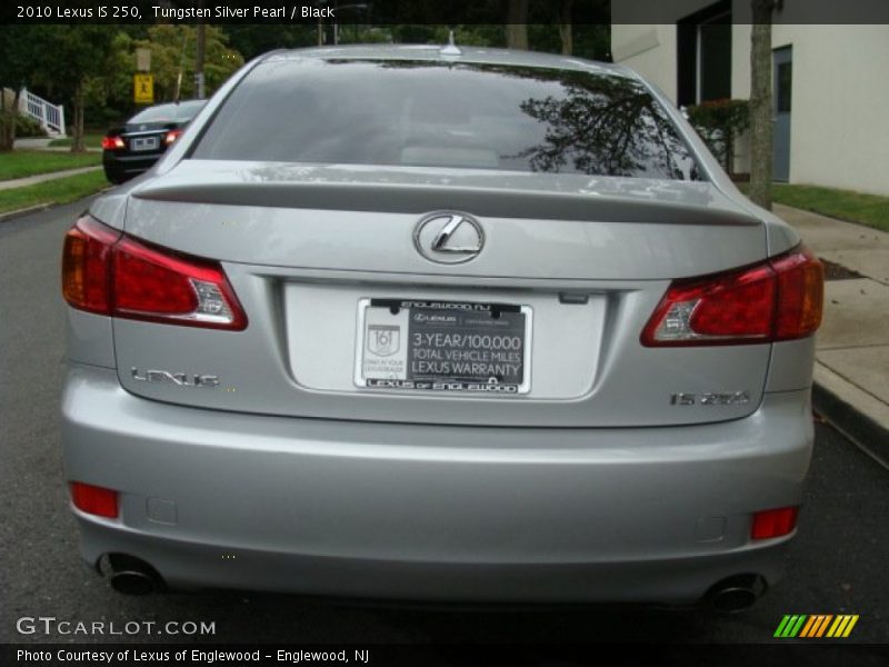 Tungsten Silver Pearl / Black 2010 Lexus IS 250
