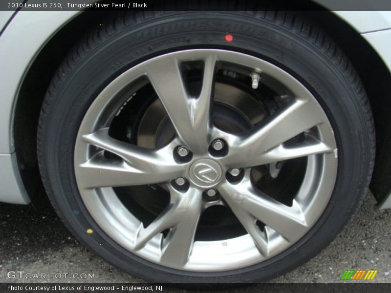 Tungsten Silver Pearl / Black 2010 Lexus IS 250