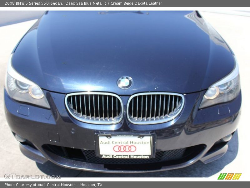 Deep Sea Blue Metallic / Cream Beige Dakota Leather 2008 BMW 5 Series 550i Sedan