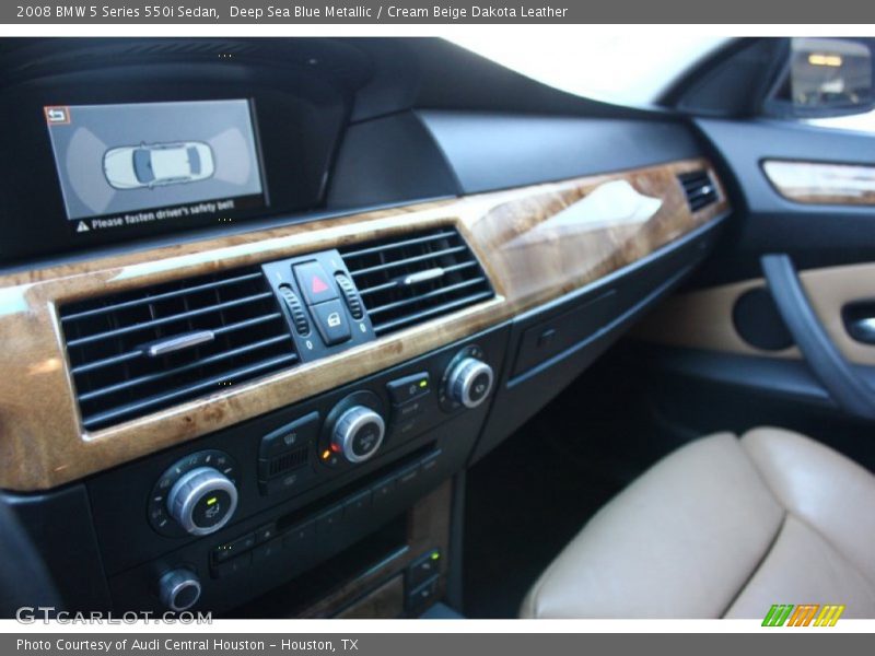 Deep Sea Blue Metallic / Cream Beige Dakota Leather 2008 BMW 5 Series 550i Sedan