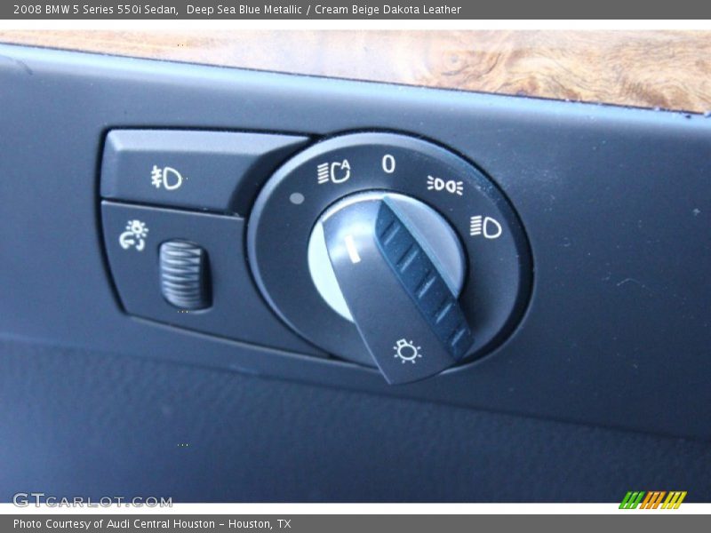 Deep Sea Blue Metallic / Cream Beige Dakota Leather 2008 BMW 5 Series 550i Sedan