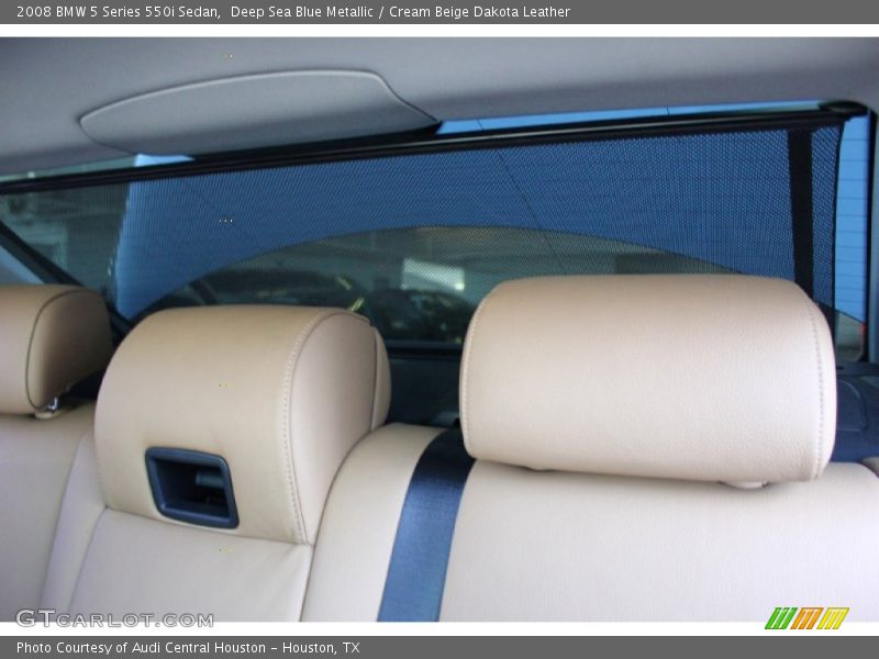Deep Sea Blue Metallic / Cream Beige Dakota Leather 2008 BMW 5 Series 550i Sedan