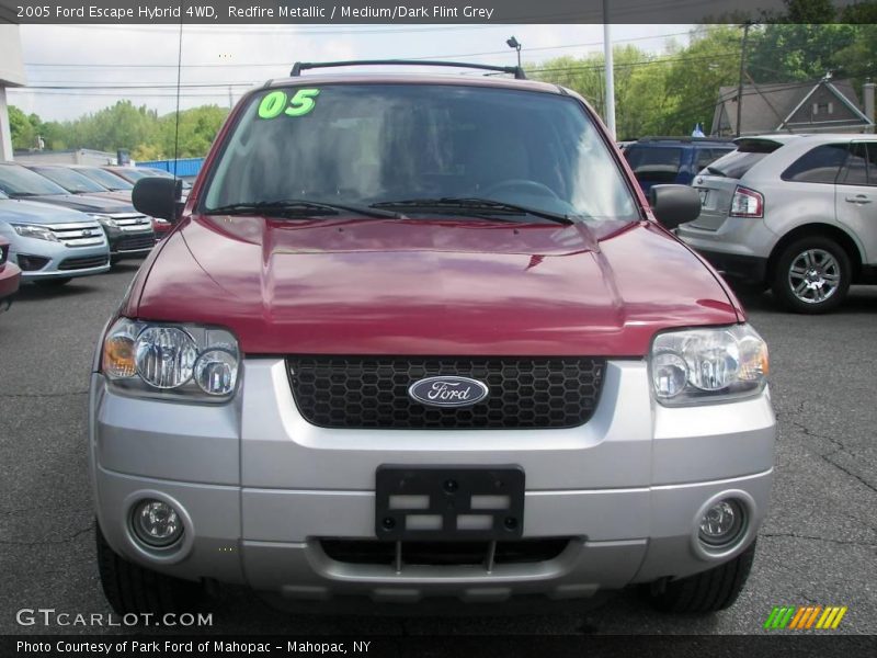 Redfire Metallic / Medium/Dark Flint Grey 2005 Ford Escape Hybrid 4WD