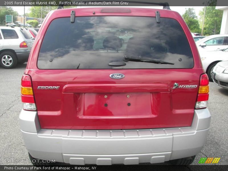 Redfire Metallic / Medium/Dark Flint Grey 2005 Ford Escape Hybrid 4WD