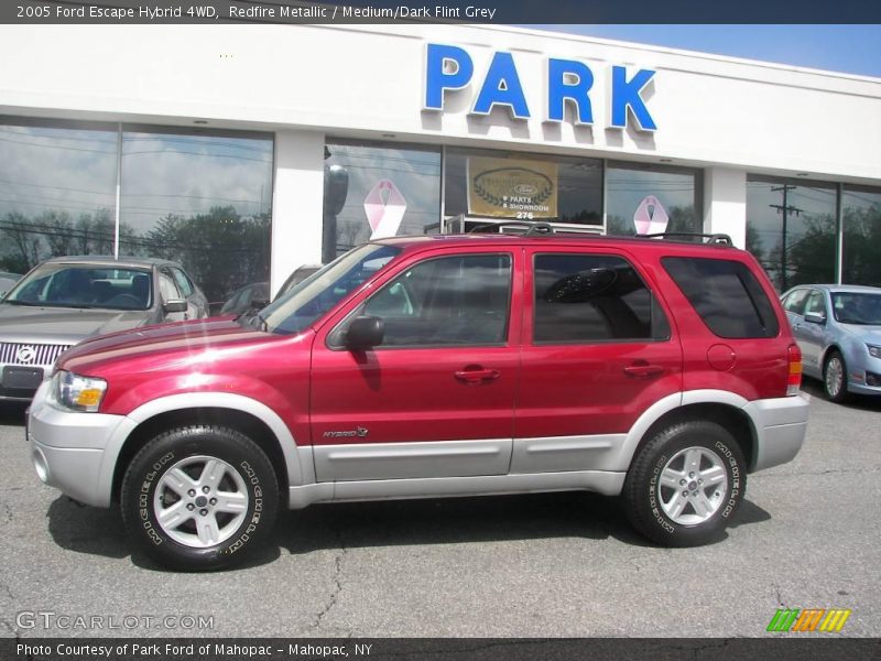 Redfire Metallic / Medium/Dark Flint Grey 2005 Ford Escape Hybrid 4WD
