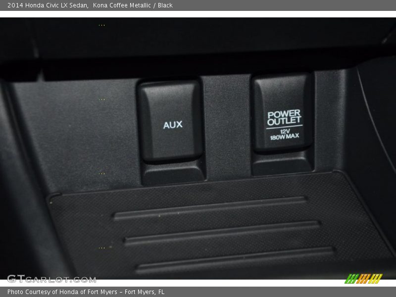 Kona Coffee Metallic / Black 2014 Honda Civic LX Sedan