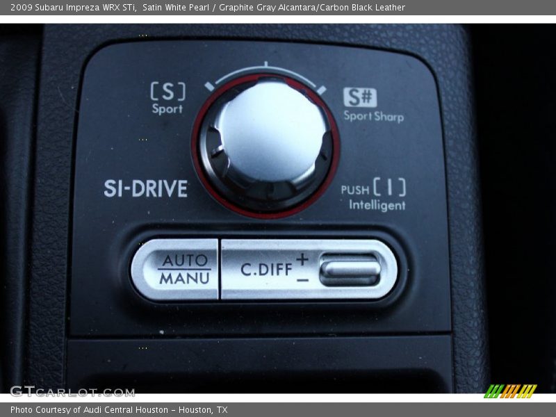 Satin White Pearl / Graphite Gray Alcantara/Carbon Black Leather 2009 Subaru Impreza WRX STi