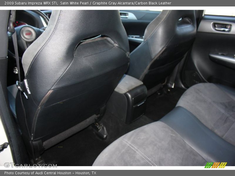 Satin White Pearl / Graphite Gray Alcantara/Carbon Black Leather 2009 Subaru Impreza WRX STi