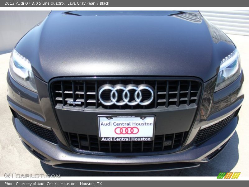 Lava Gray Pearl / Black 2013 Audi Q7 3.0 S Line quattro