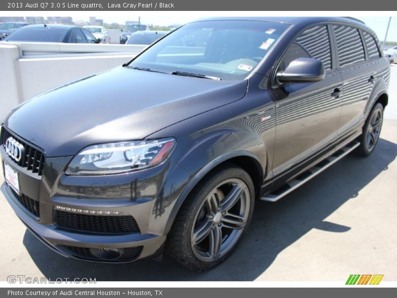 Lava Gray Pearl / Black 2013 Audi Q7 3.0 S Line quattro