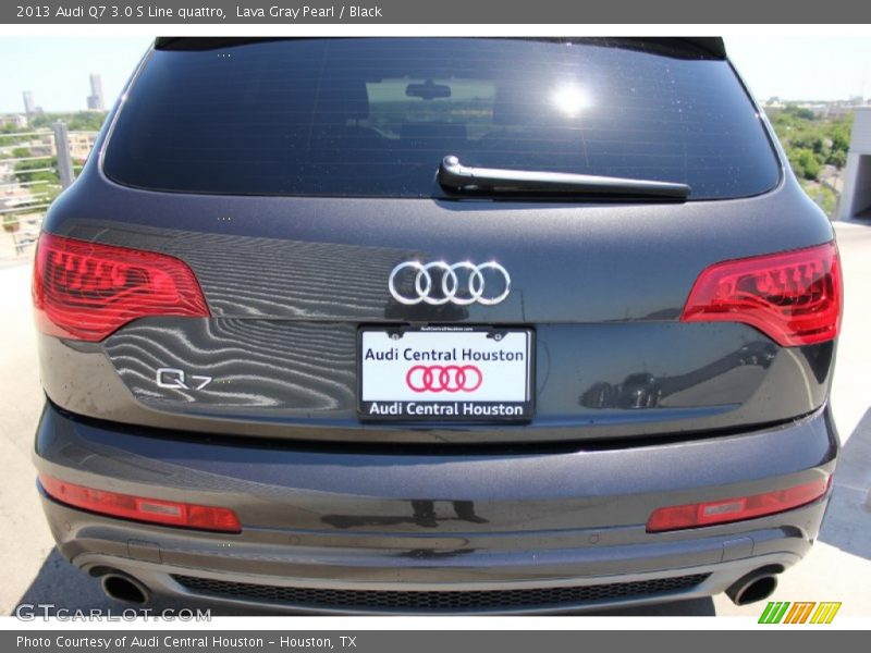 Lava Gray Pearl / Black 2013 Audi Q7 3.0 S Line quattro