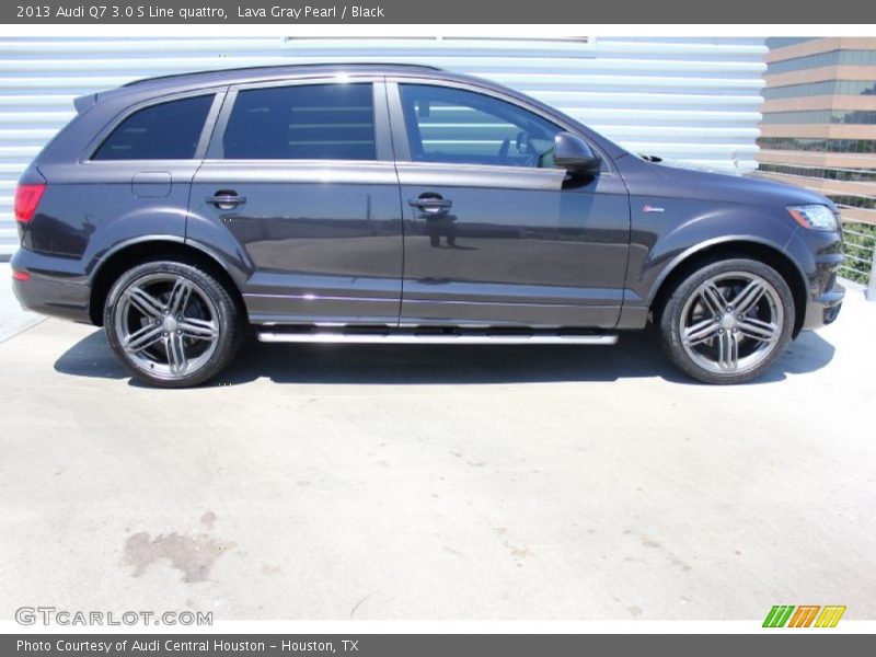 Lava Gray Pearl / Black 2013 Audi Q7 3.0 S Line quattro