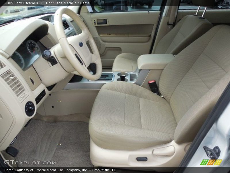 Light Sage Metallic / Camel 2009 Ford Escape XLT